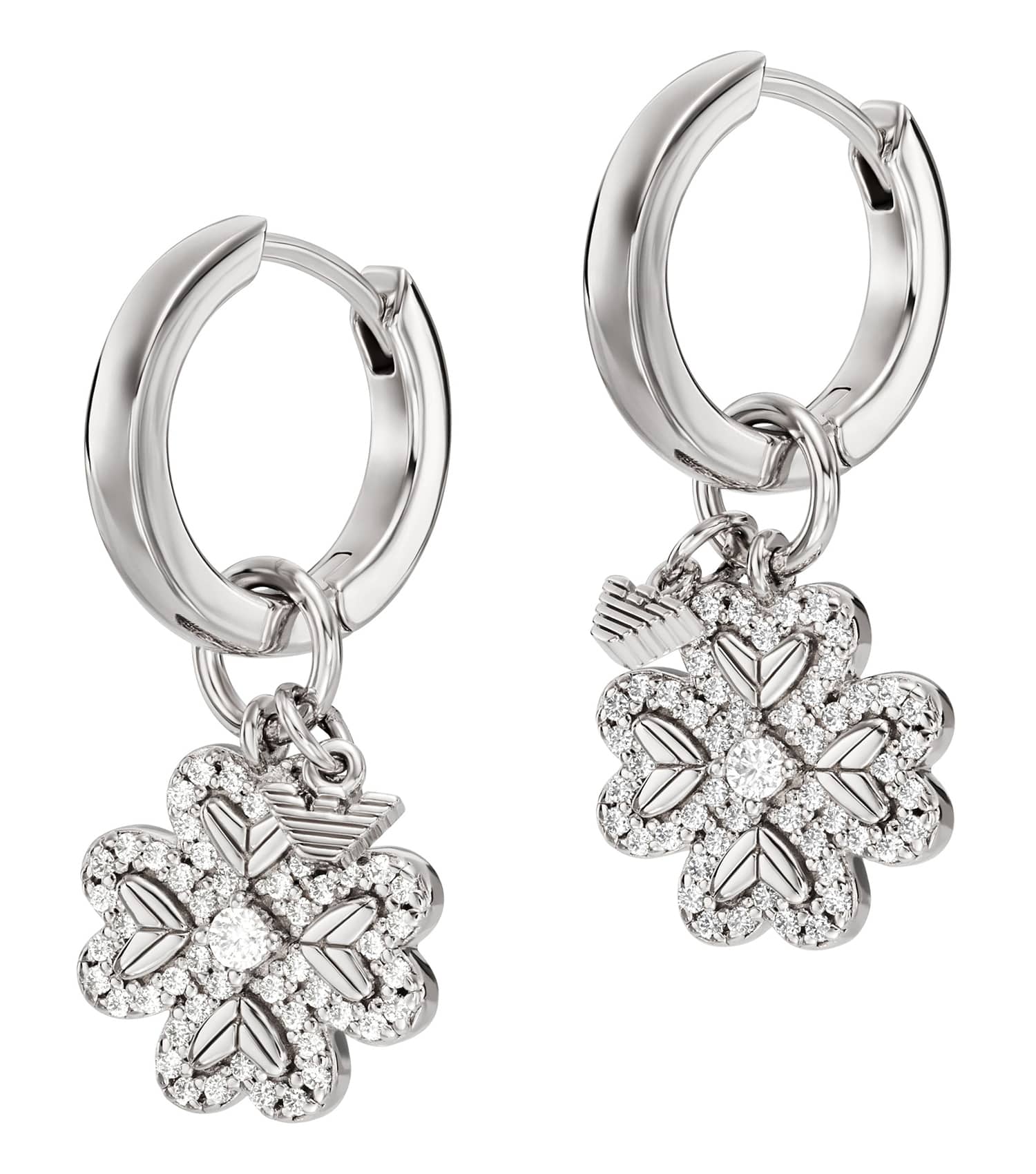 Women Sentimental Earring Silver Stainless Steel