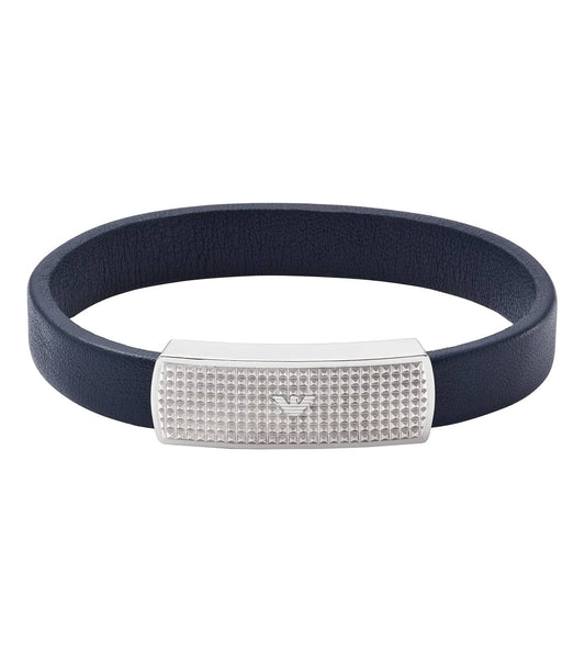 Men Key Basics Bracelet Blue Stainless Steel