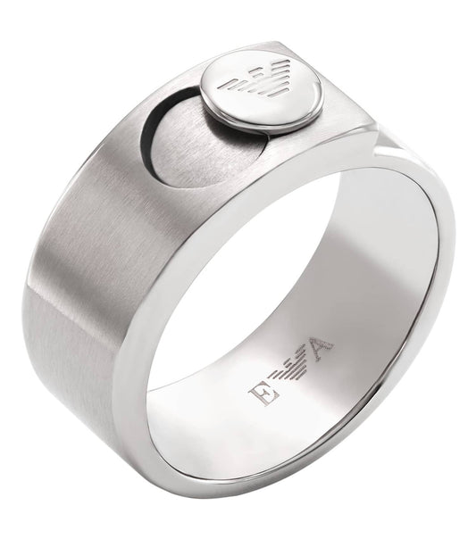 Men Couples Ring Silver Stainless Steel
