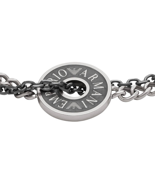 Men Trend Bracelet Gunmetal Stainless Steel