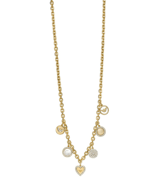 Women Sentimental Necklace Gold Stainless Steel