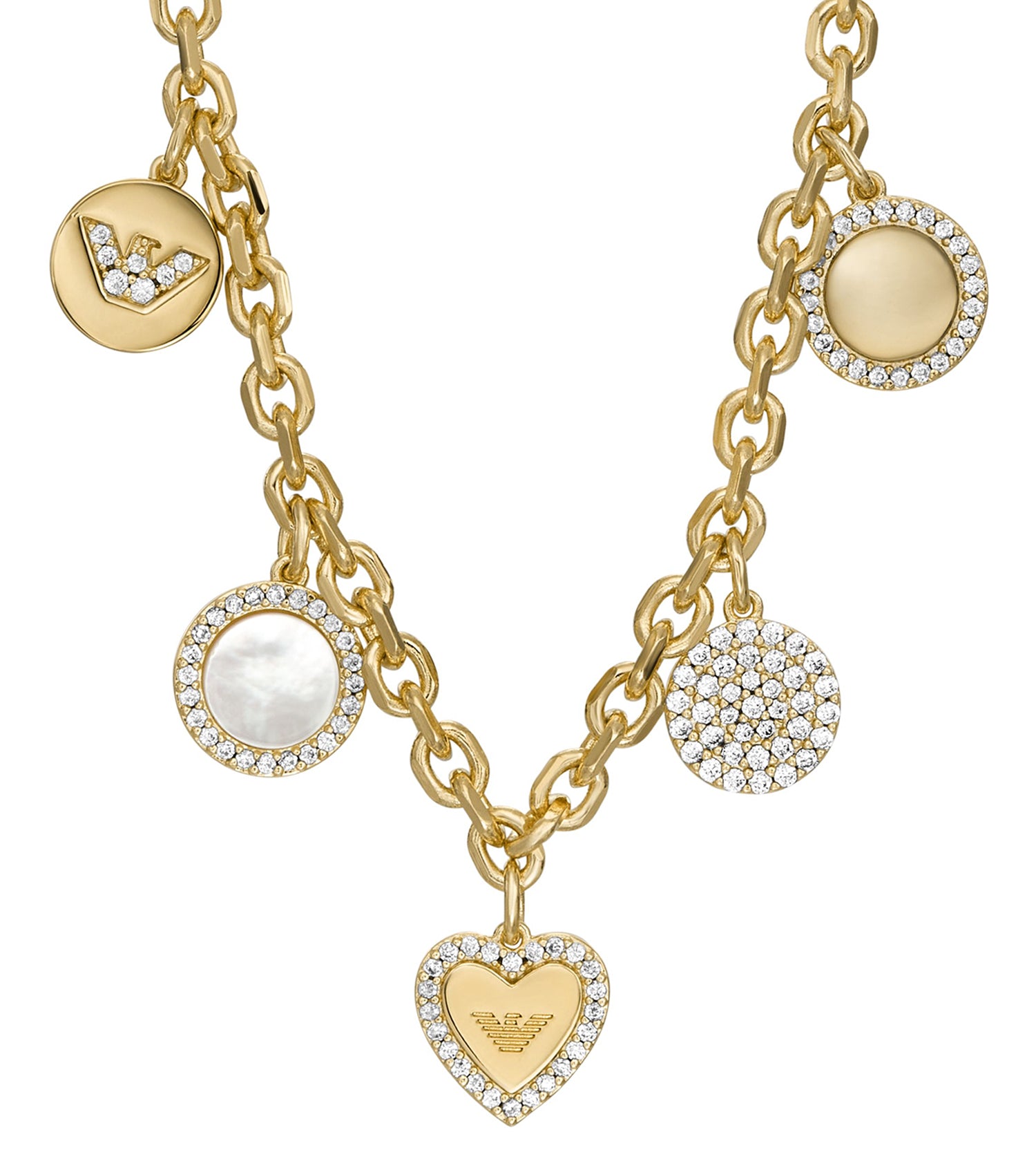 Women Sentimental Necklace Gold Stainless Steel