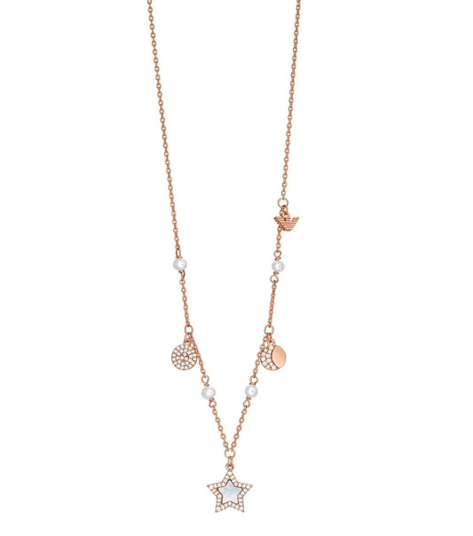 Women Sentimental Necklace White Stainless Steel