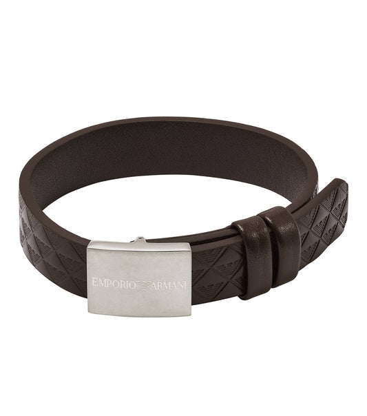 Men Eagle Logo Bracelet Silver Stainless Steel