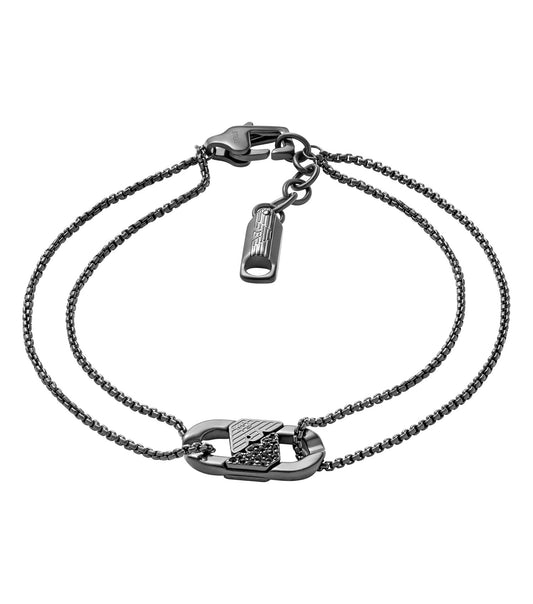 Men Couples Bracelet Black Crystals