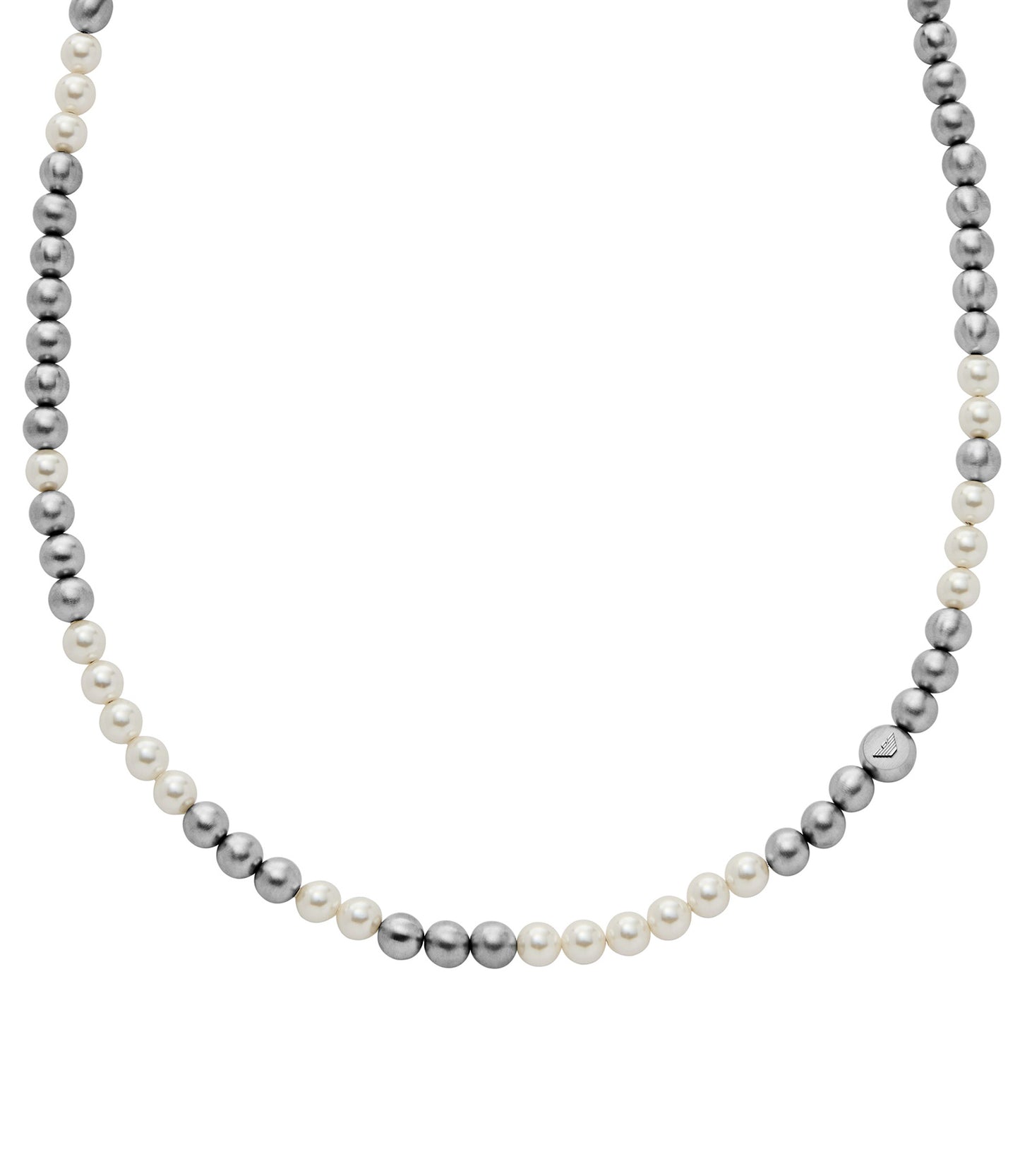 Men Trend Necklace White Glass