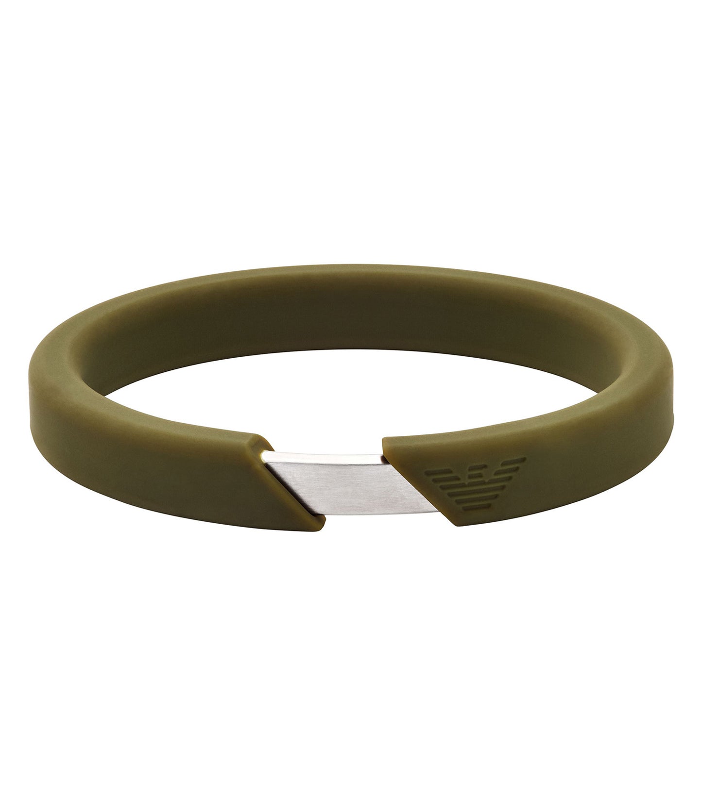Men Eagle Logo Bracelet Green Stainless Steel