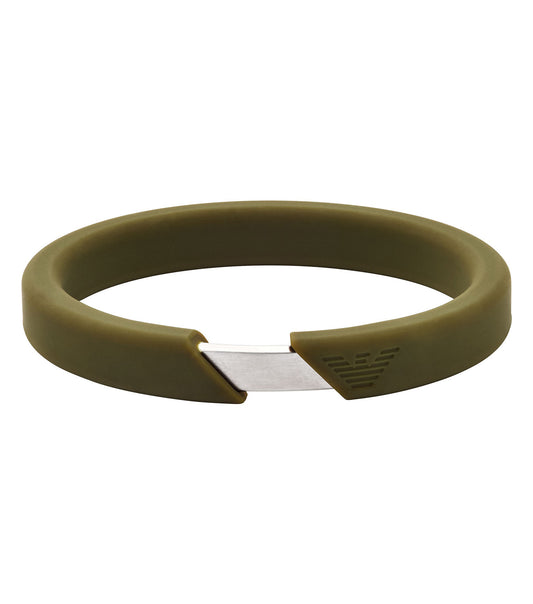 Men Eagle Logo Bracelet Green Stainless Steel