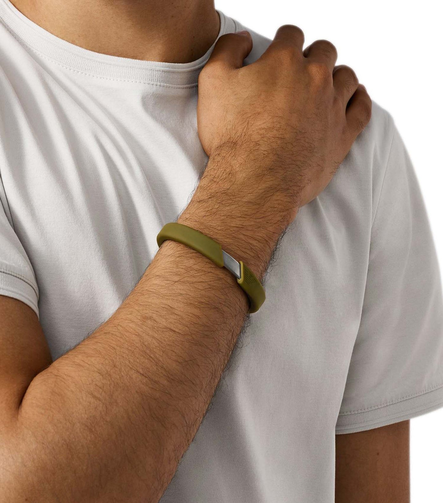 Men Eagle Logo Bracelet Green Stainless Steel