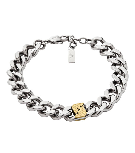 Men Trend Bracelet Silver Stainless Steel