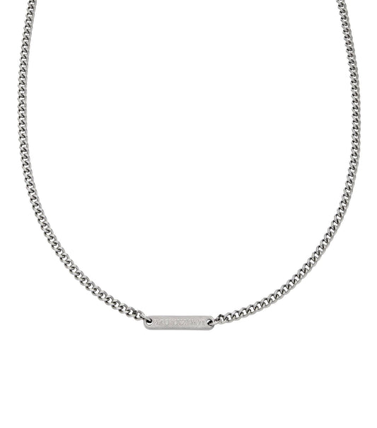 Men Eagle Logo Necklace Silver Stainless Steel