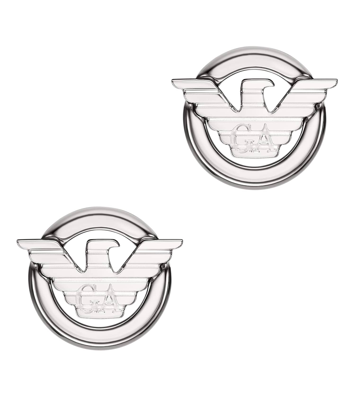 Gents Eagle Logo Earring Silver Stainless Steel