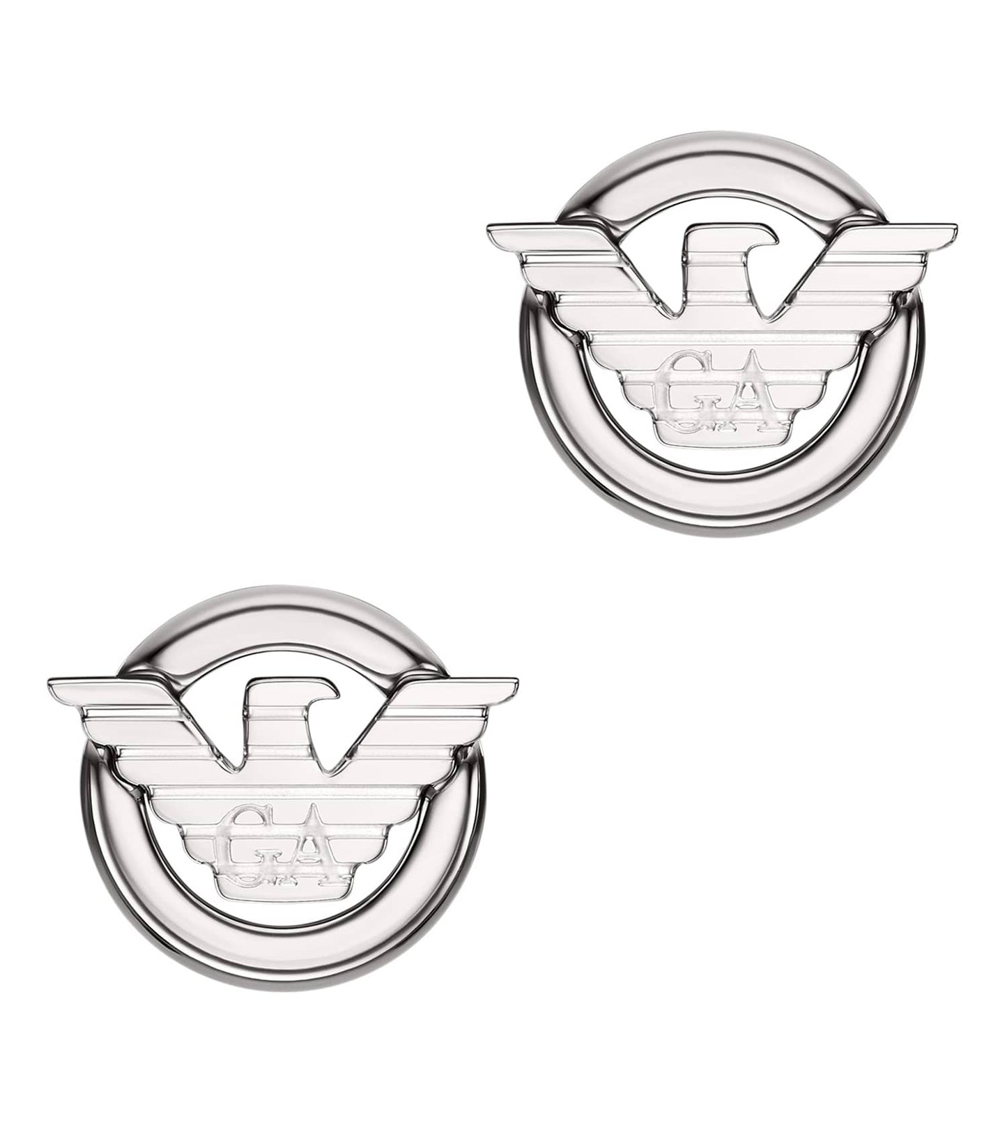 Gents Eagle Logo Earring Silver Stainless Steel