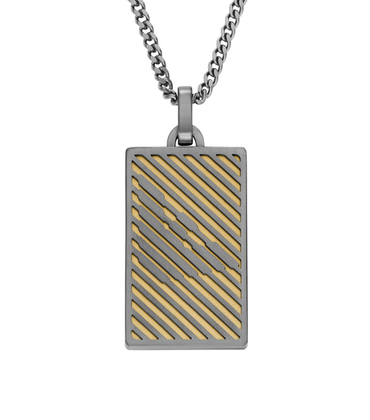 Gents Eagle Logo Necklace Multicolour Stainless Steel