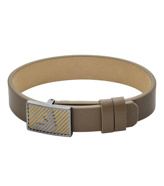 Gents Eagle Logo Bracelet Multicolour Leather