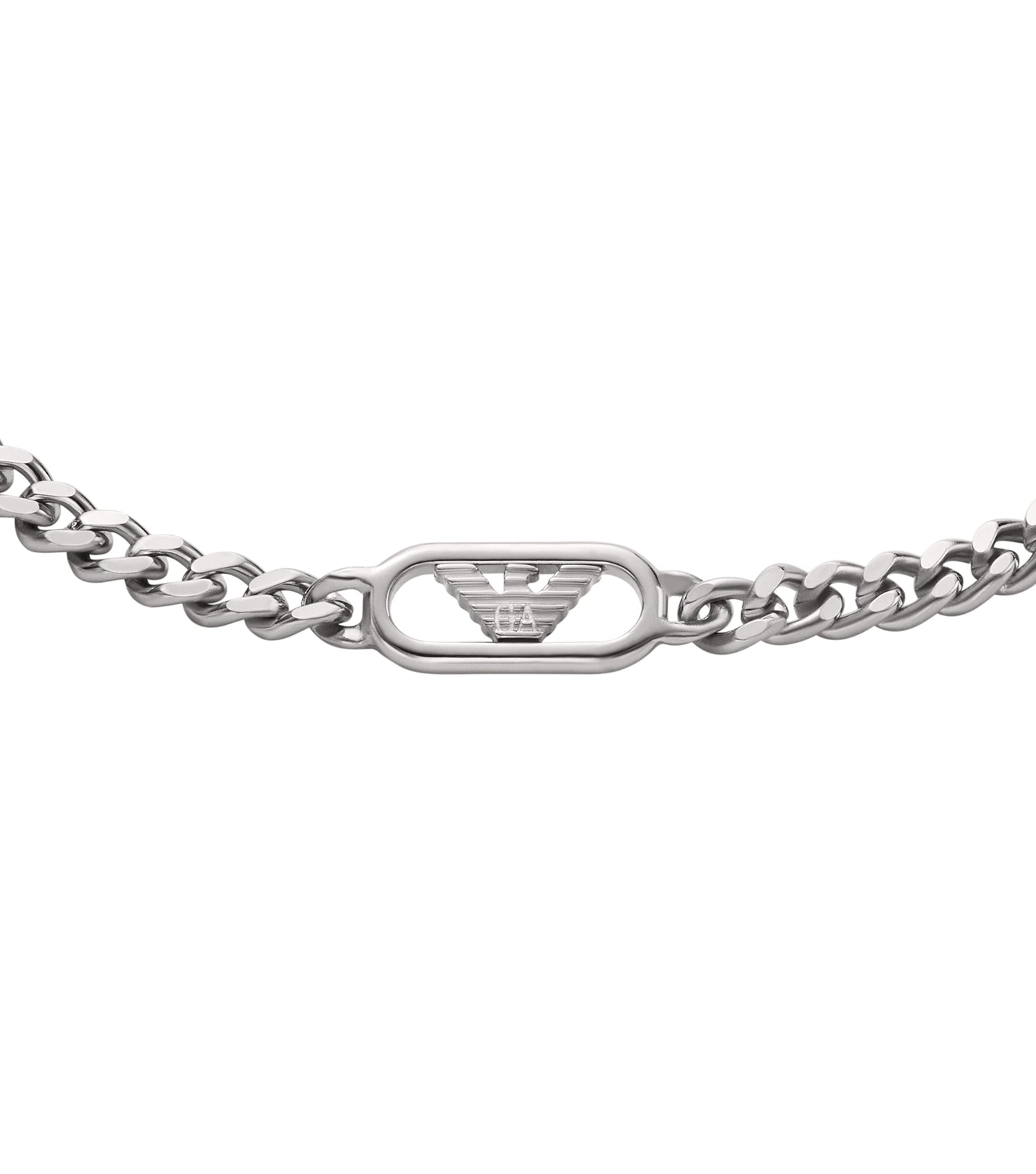 Gents Eagle Logo Bracelet Silver Stainless Steel