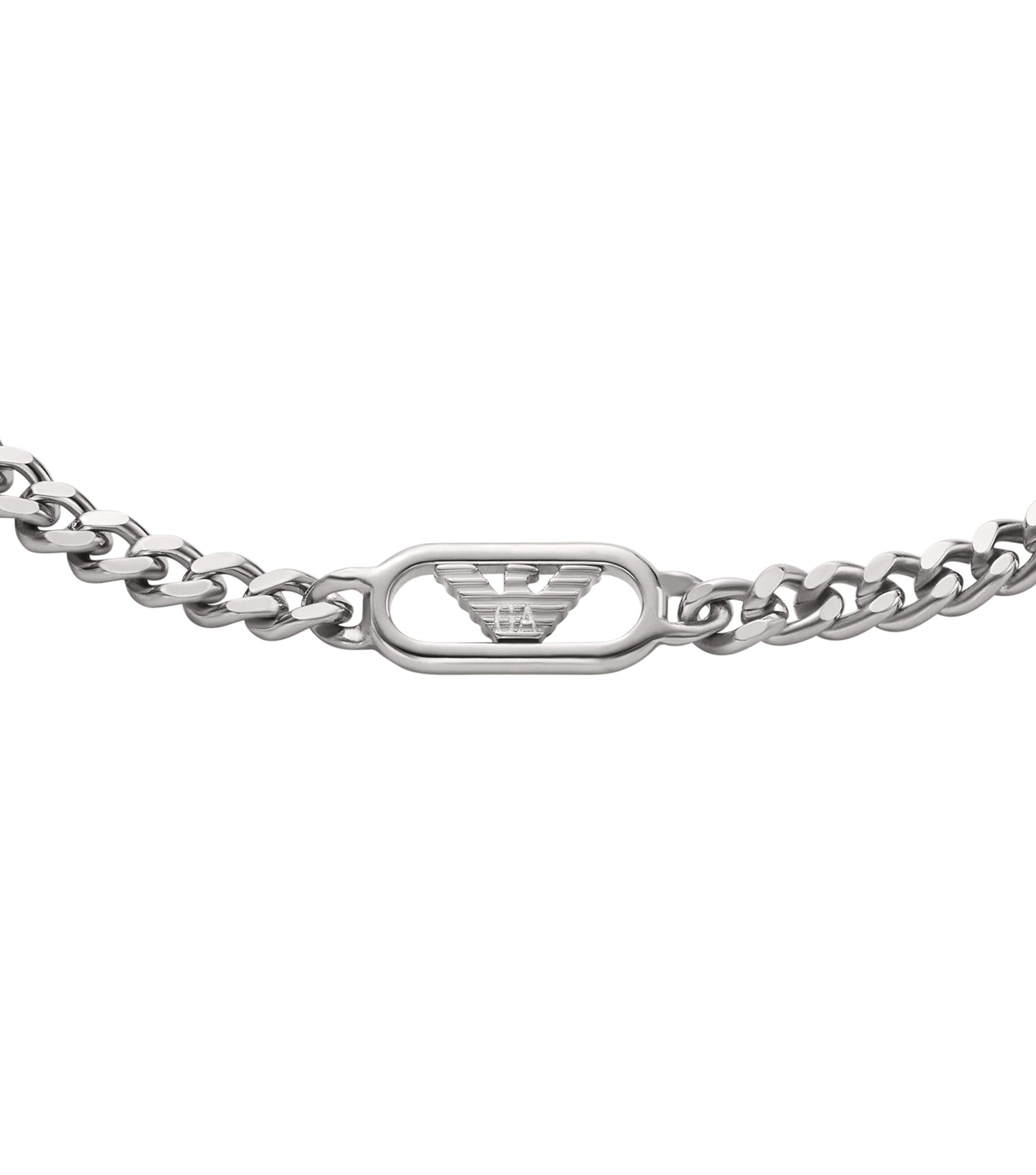 Gents Eagle Logo Bracelet Silver Stainless Steel