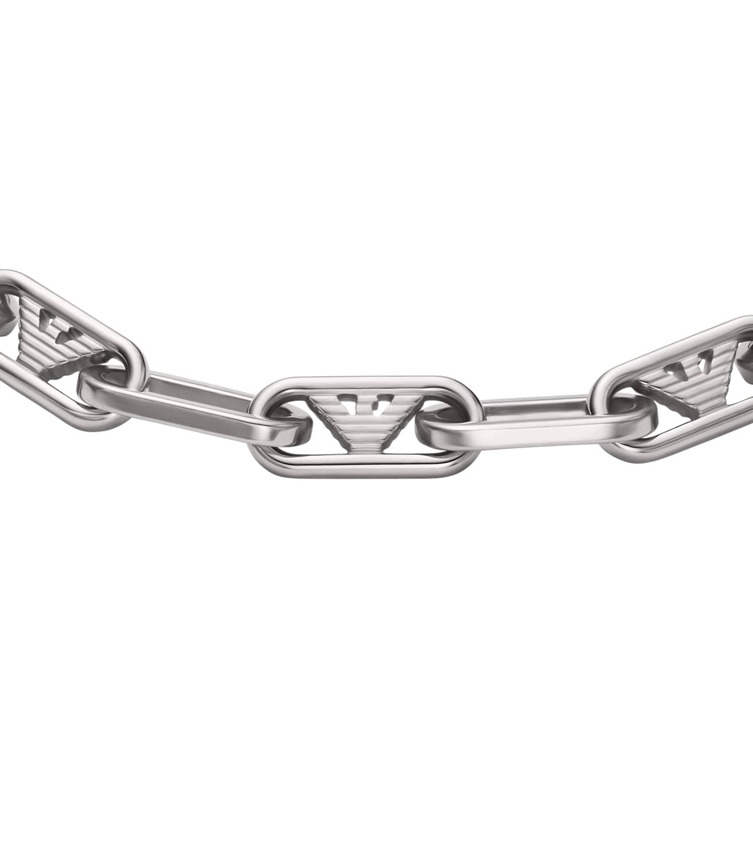 Gents Eagle Logo Bracelet Silver Stainless Steel