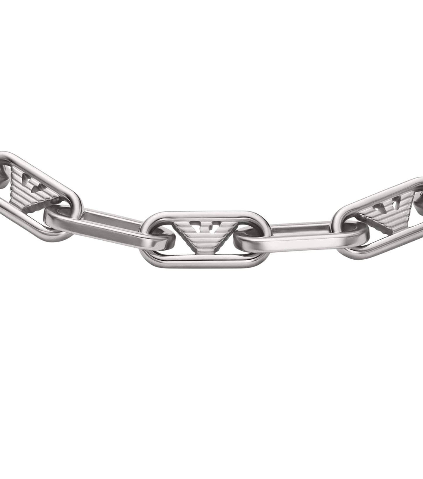Gents Eagle Logo Bracelet Silver Stainless Steel