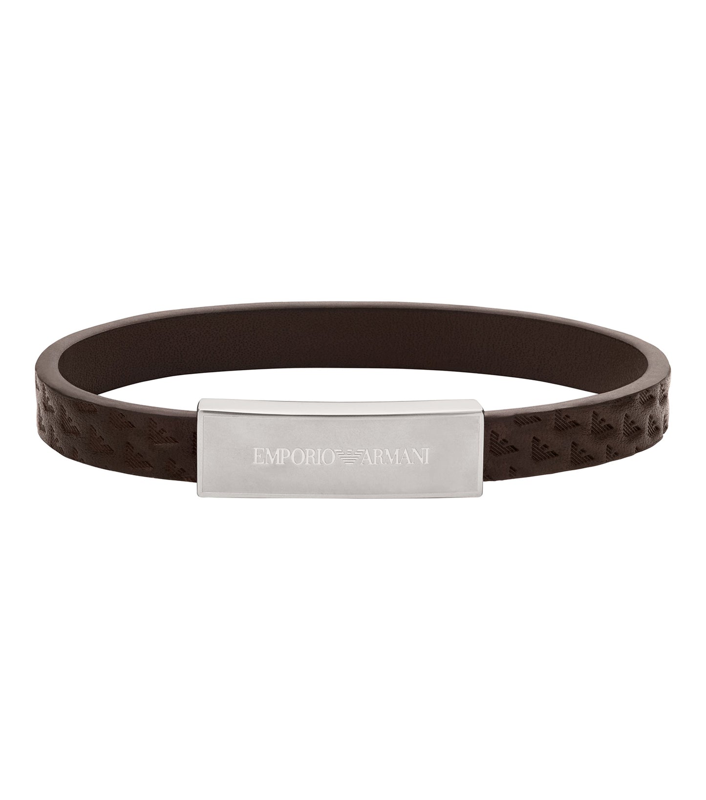 Men Eagle Logo Bracelet Silver Stainless Steel