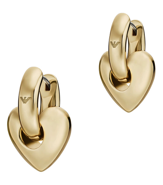 Women Sentimental Earring Gold Stainless Steel