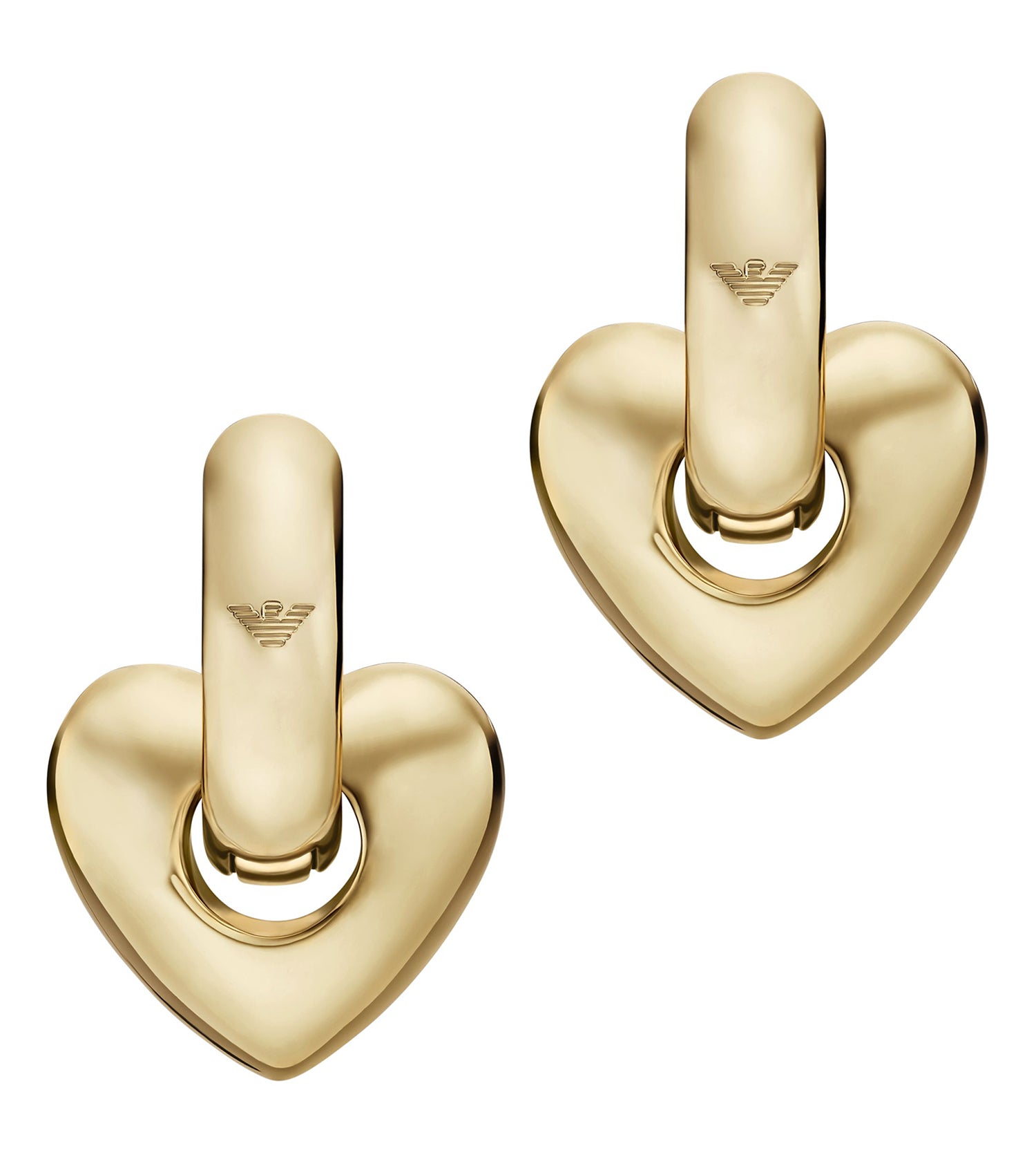 Women Sentimental Earring Gold Stainless Steel