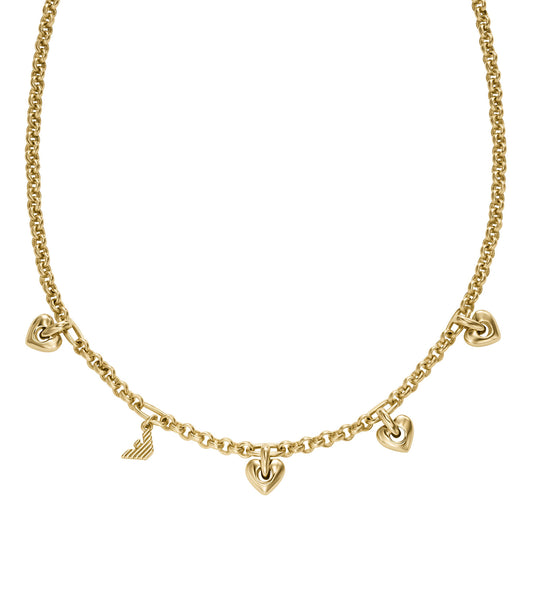 Women Sentimental Necklace Gold Stainless Steel