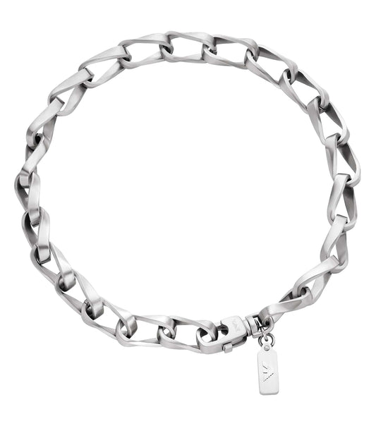 Men Trend Necklace Silver Stainless Steel