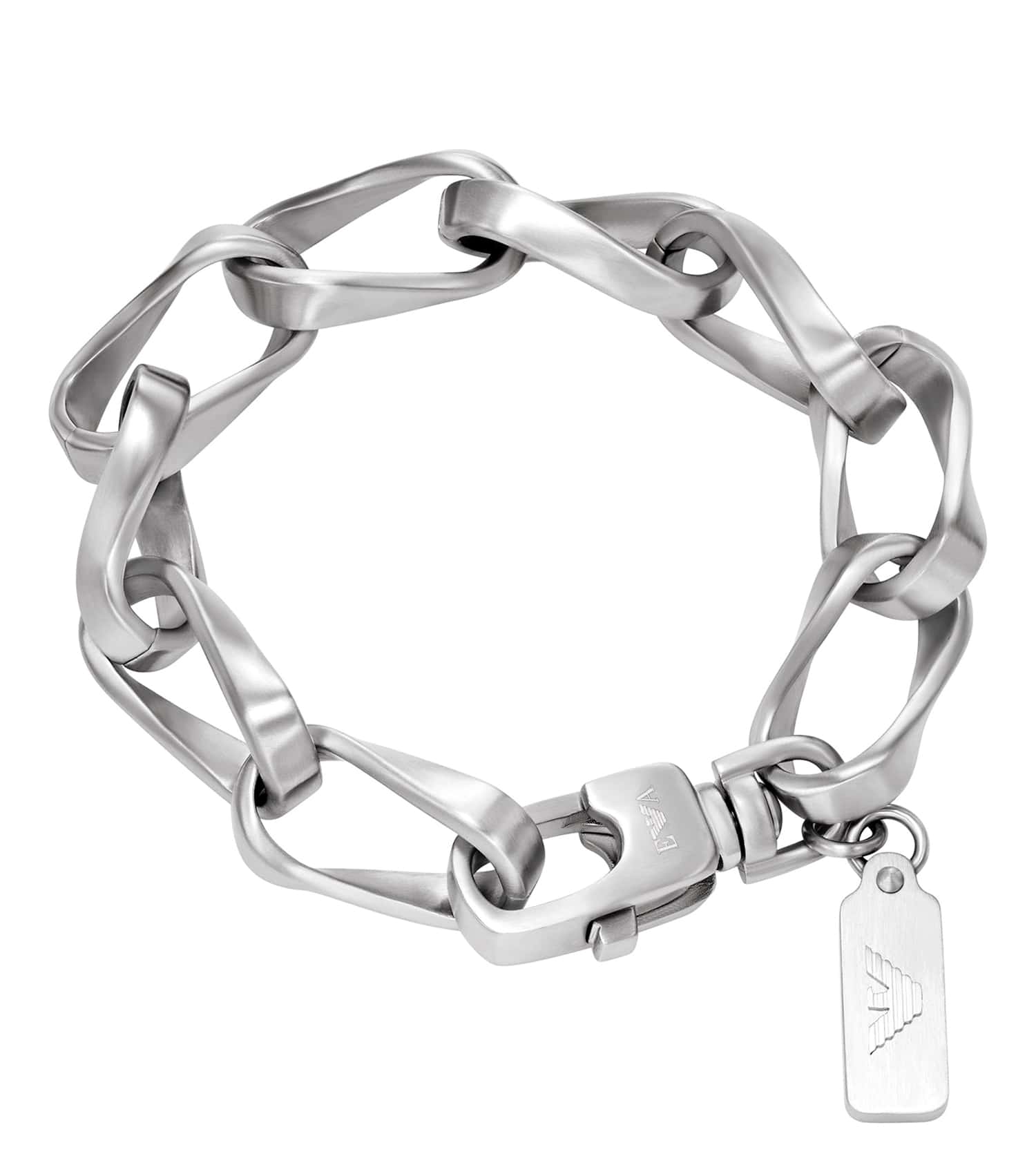 Men Trend Bracelet Silver Stainless Steel