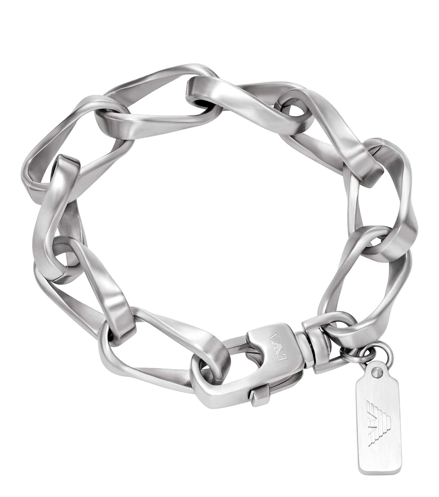 Men Trend Bracelet Silver Stainless Steel