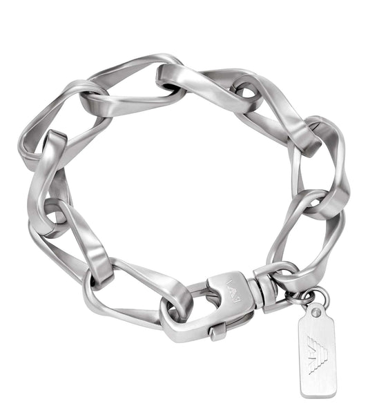 Men Trend Bracelet Silver Stainless Steel