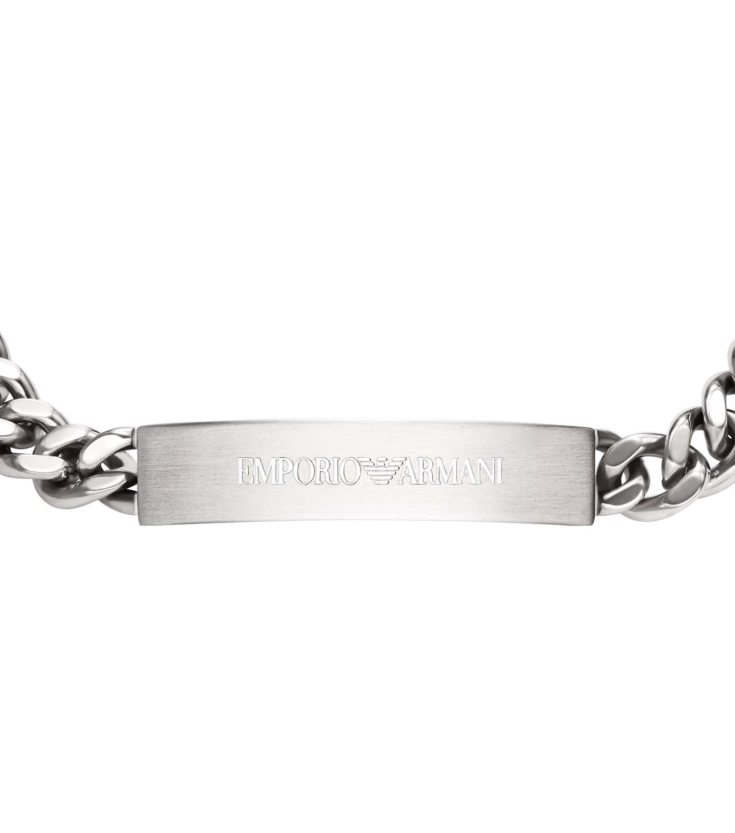 Men Eagle Logo Bracelet Silver Stainless Steel