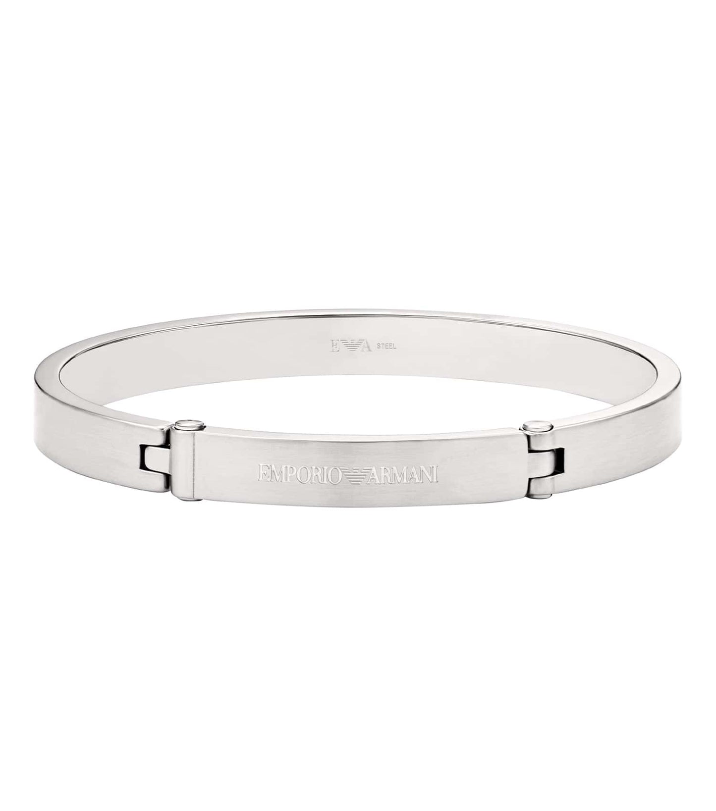 Men Eagle Logo Bracelet Silver Stainless Steel