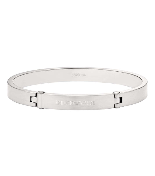 Men Eagle Logo Bracelet Silver Stainless Steel