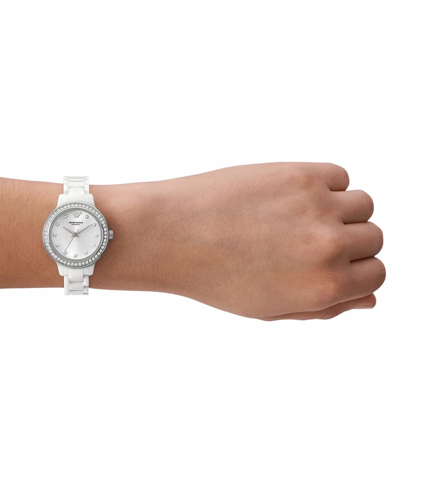 Women Cleo Quartz Watch 32mm with White Strap