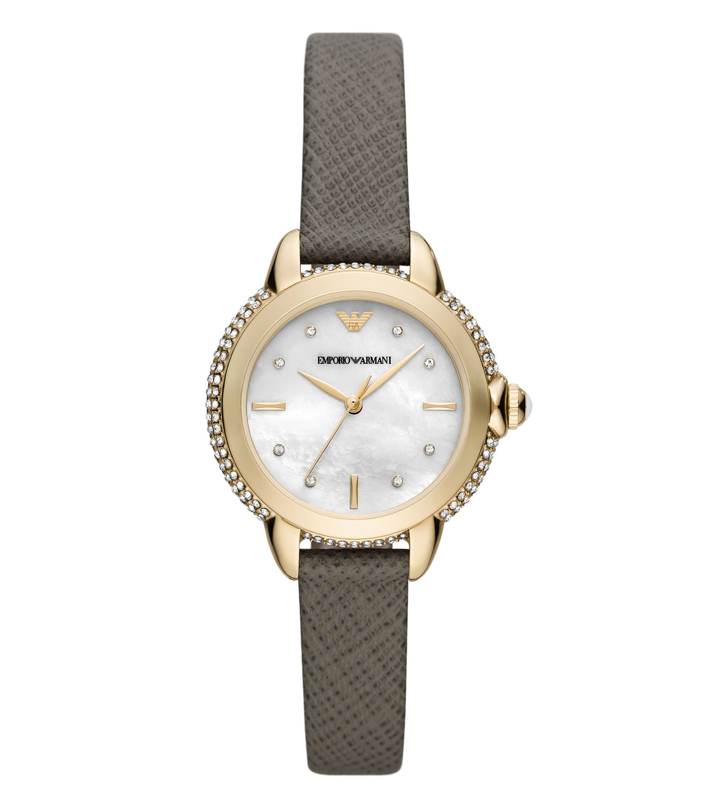 Emporio Armani Quartz watch, AR11526 model, featuring a modern design, captured at a 45-degree angle, highlighting its elegance.