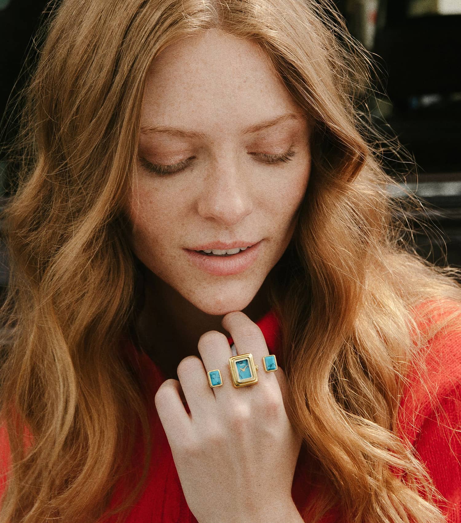 Women RAQUEL WATCH RING Quartz Watch 22mm