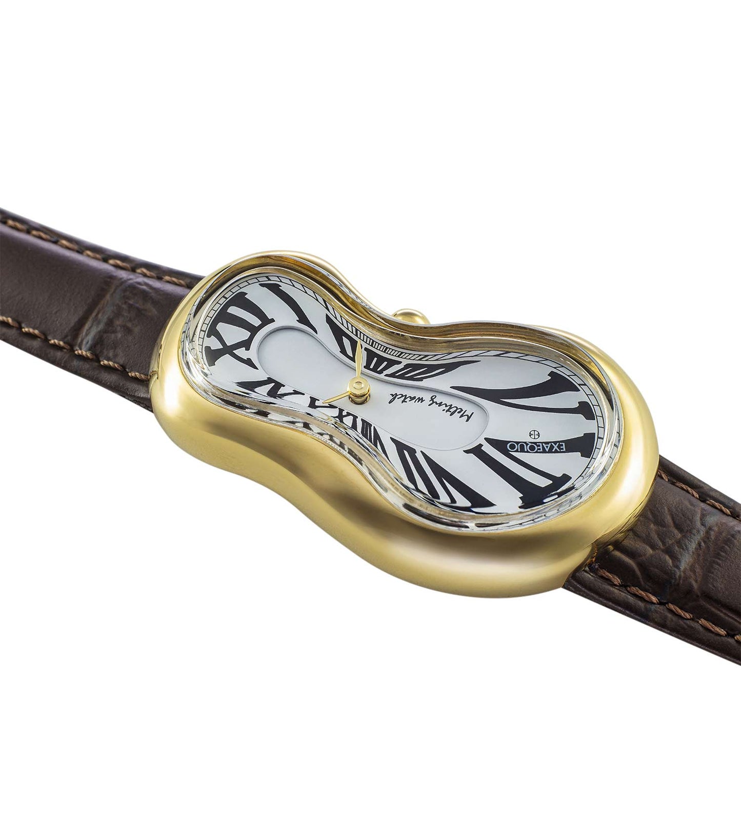 Unisex Classic Melting Watch Ronda 751-1 Watch 47x28mm