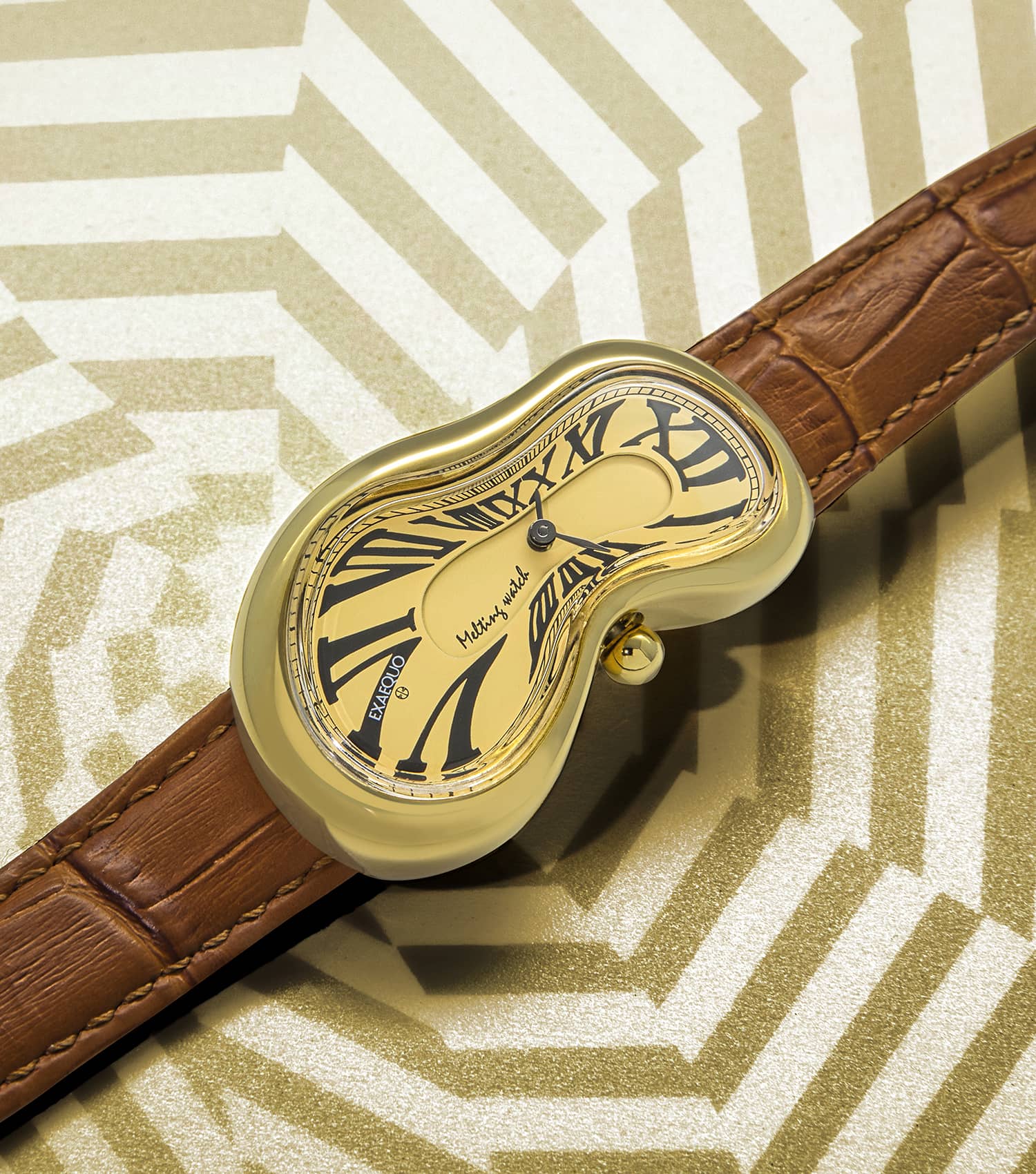 Unisex Classic Melting Watch Ronda 751-1 Watch 47x28mm