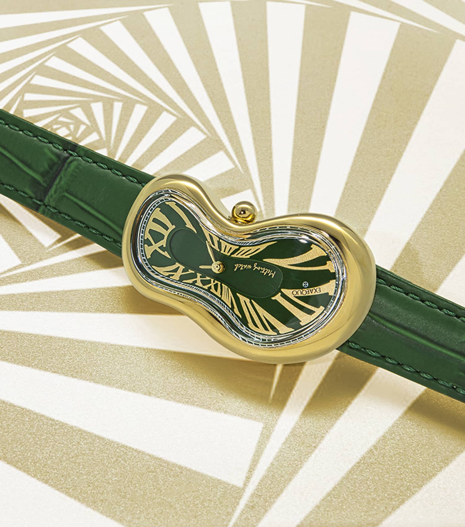 Unisex Classic Melting Watch Ronda 751-1 Watch 47x28mm