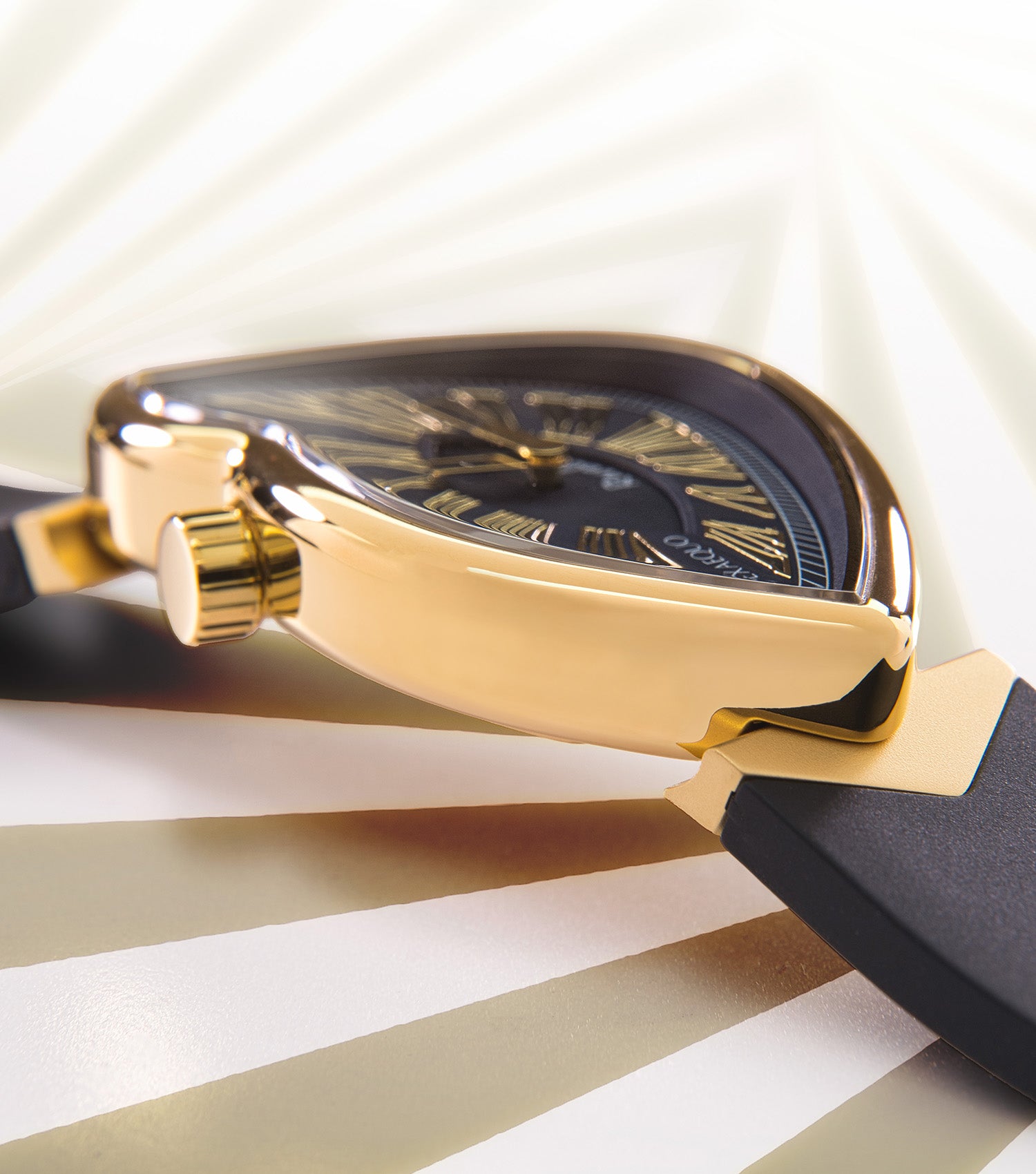 Unisex Revolve Melting Watch Ronda 751-1  51.2x33MM