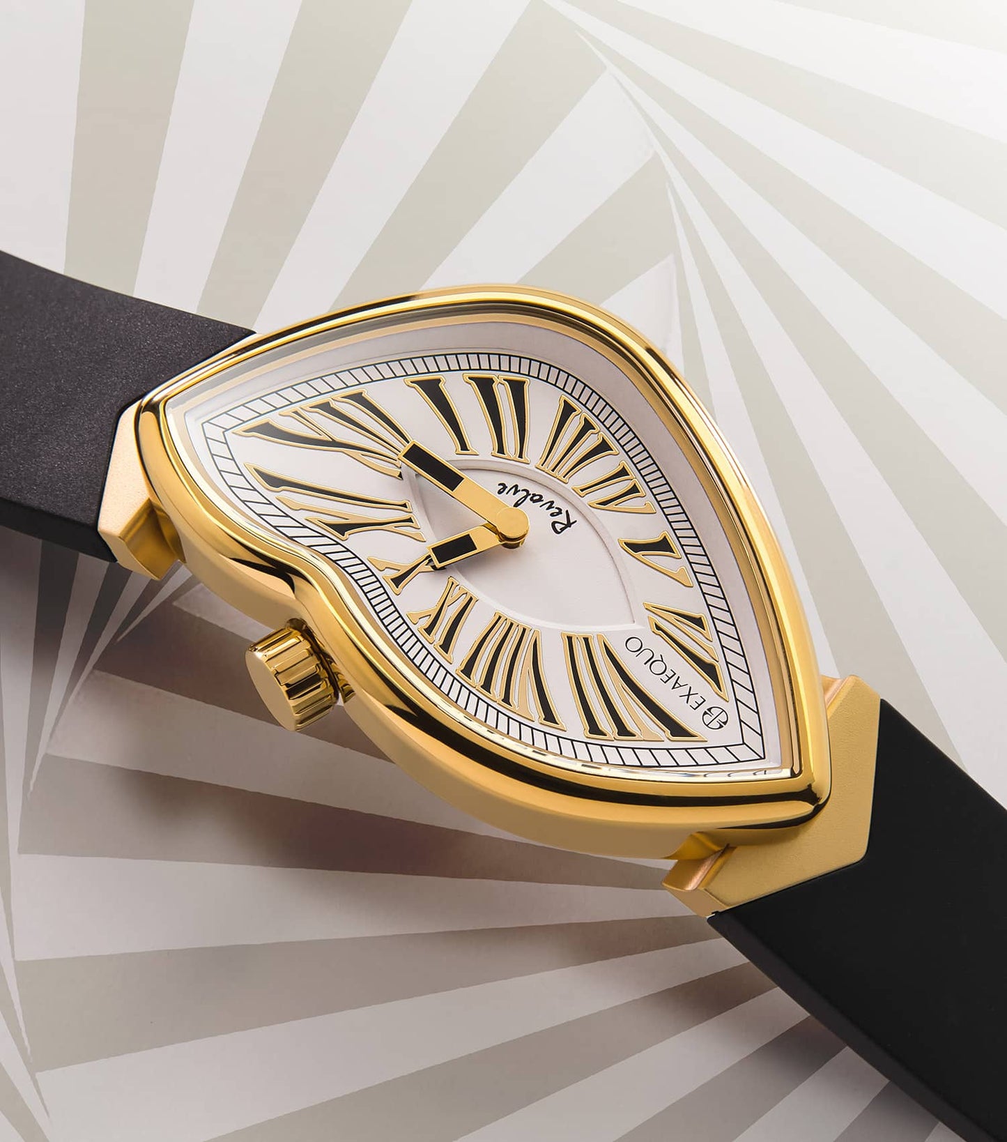 Unisex Revolve Melting Watch Ronda 751-1  51.2x33MM