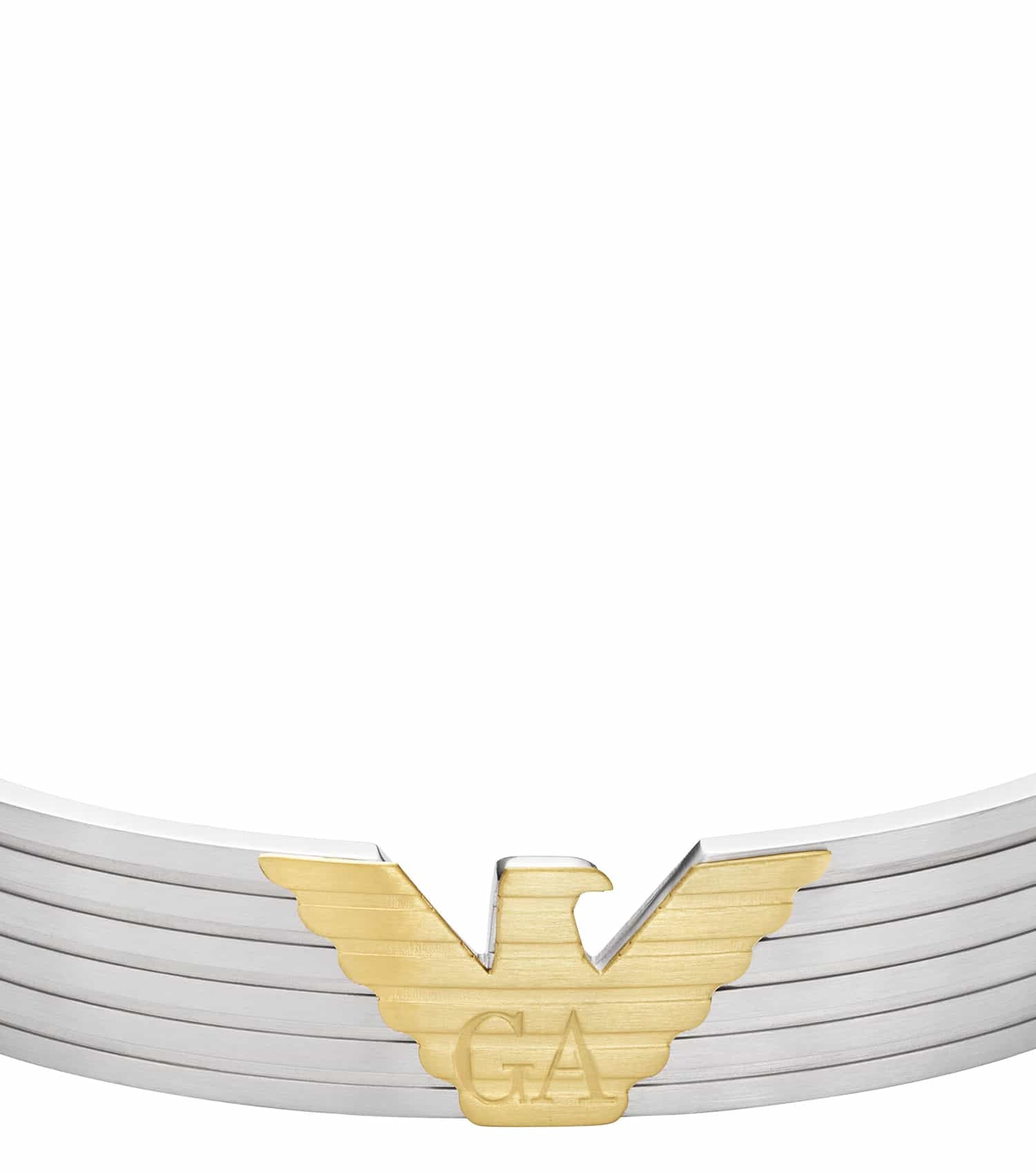 Men Eagle Logo Bracelet Silver Stainless Steel