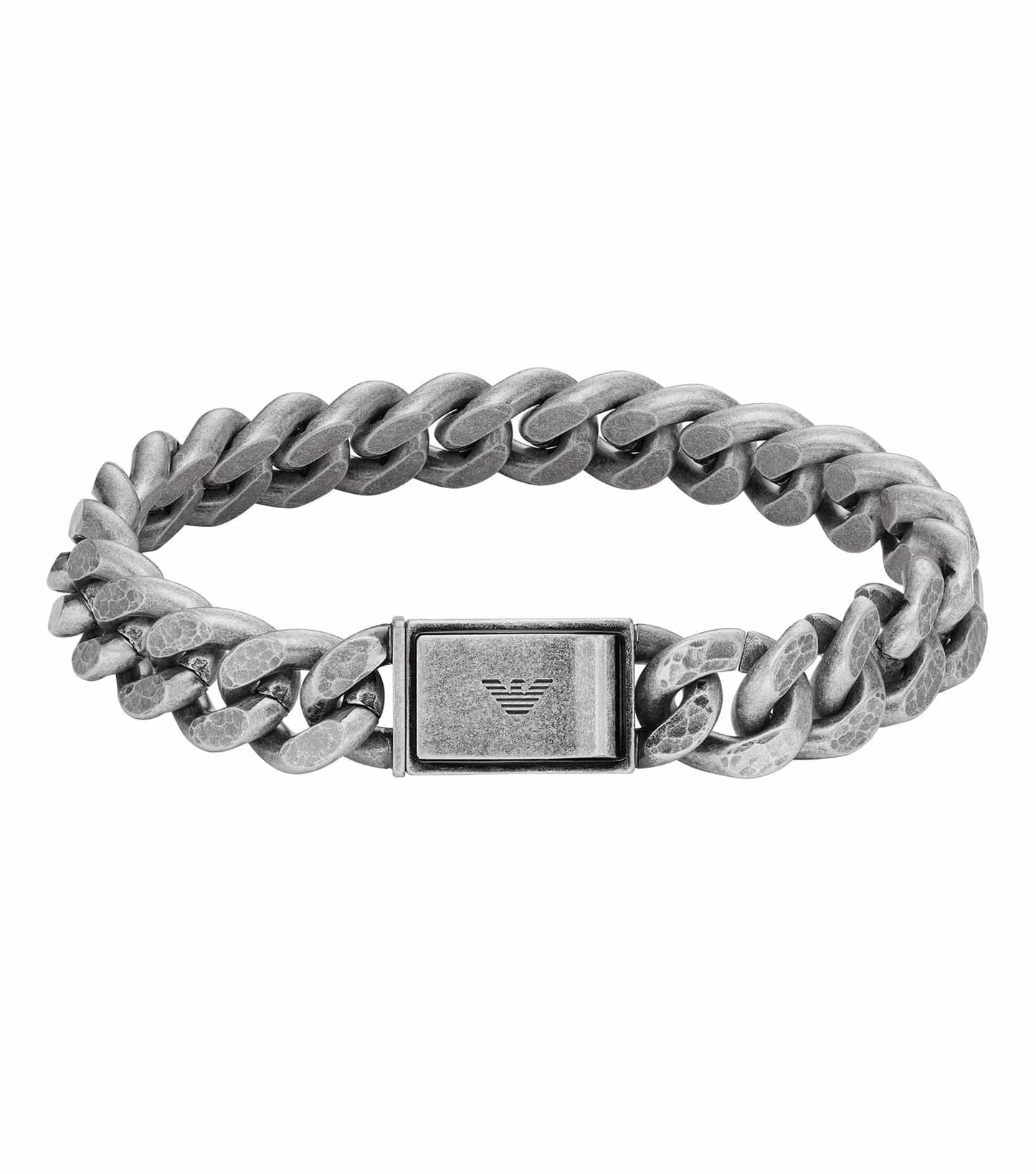 Emporio Armani Jewellery silver bracelet; front view showcasing sleek design and elegant finish - perfect modern accessory.
