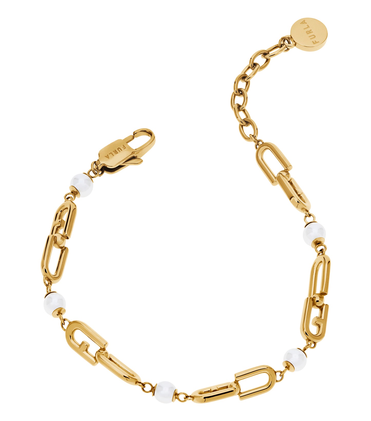 Women CHAINED LOGO Bracelet Gold