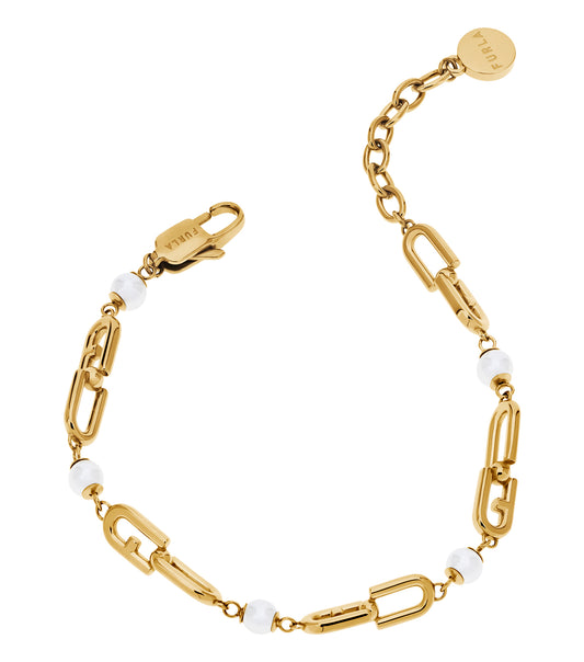 Women CHAINED LOGO Bracelet Gold