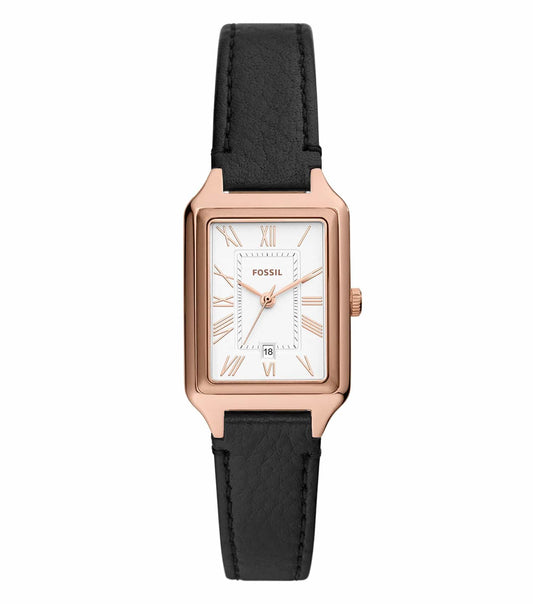  Fossil Quartz Watch in soft pastel color, showcasing a sleek face and elegant strap, angled beautifully from the side