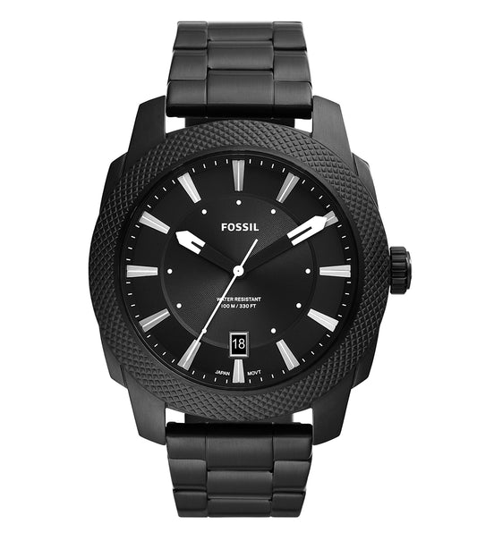 Elegant Fossil Watch in Quartz hue, angled slightly to showcase the sophisticated dial and sleek strap design.