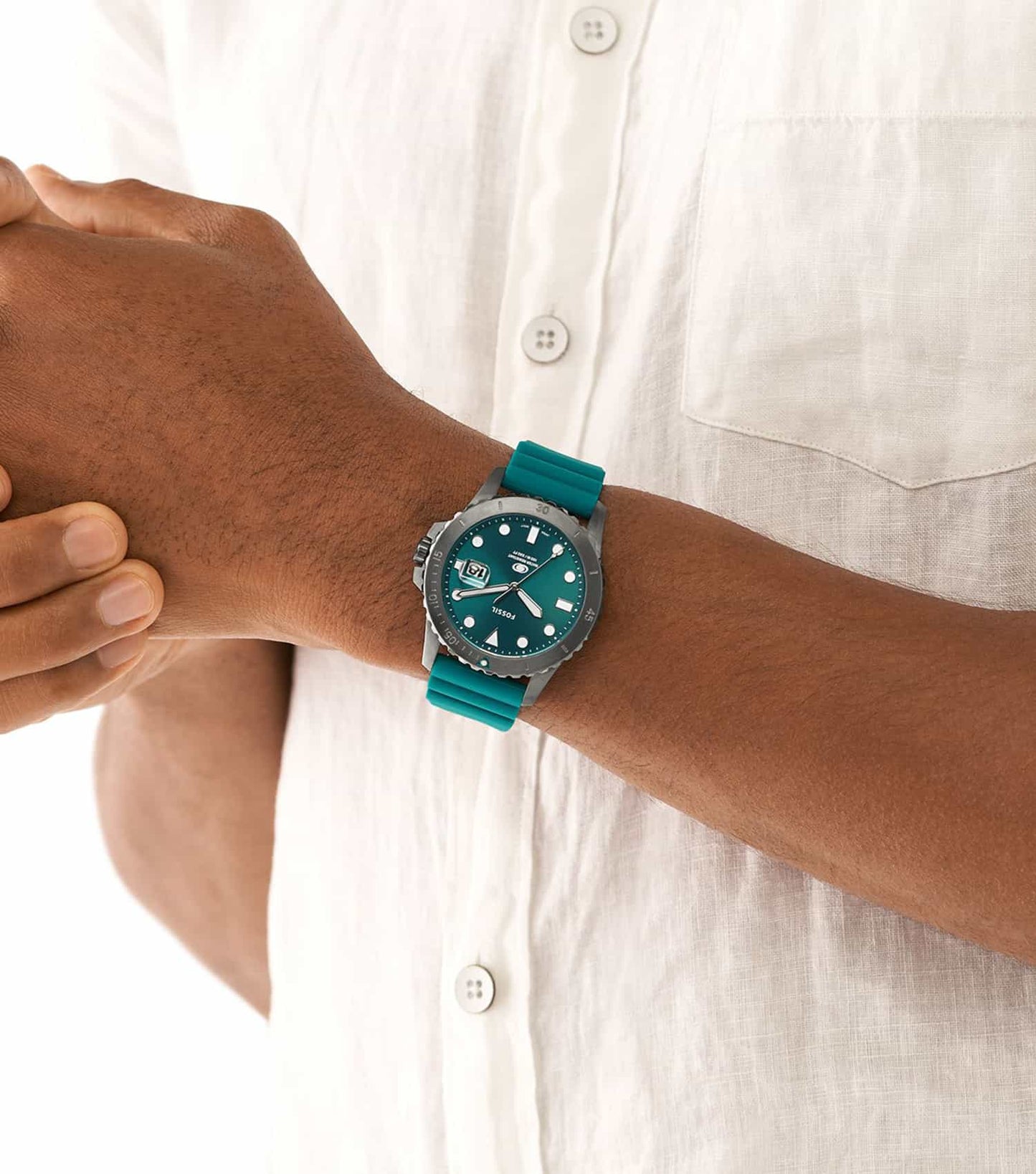 Men Blue Quartz Watch 42mm