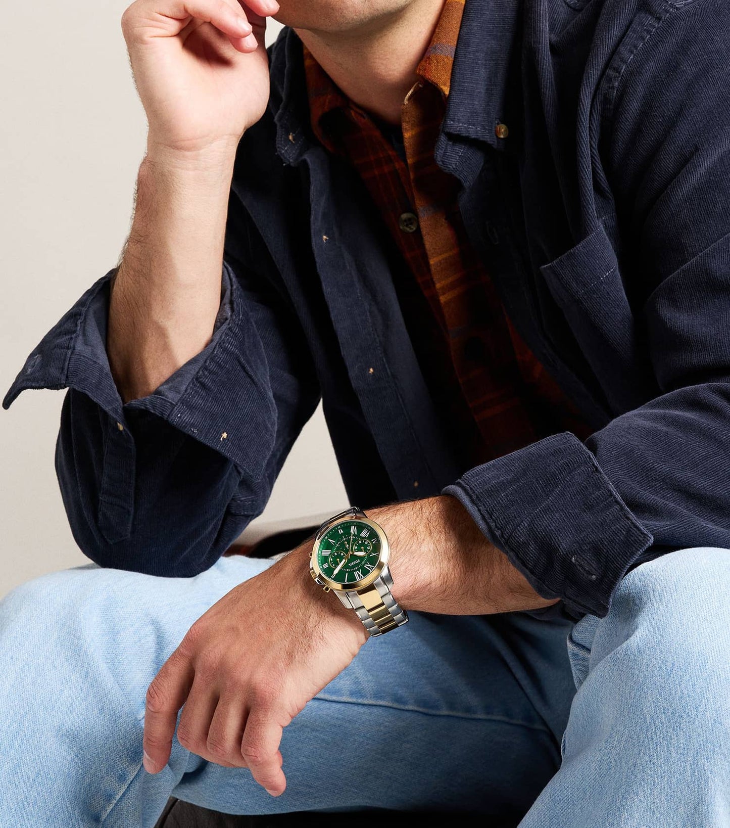 Men GRANT Quartz Watch 44mm